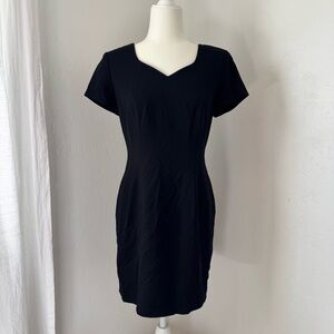 Preview Collection Elegant Black Dress with Open Cross Back Detail Women’s 8P